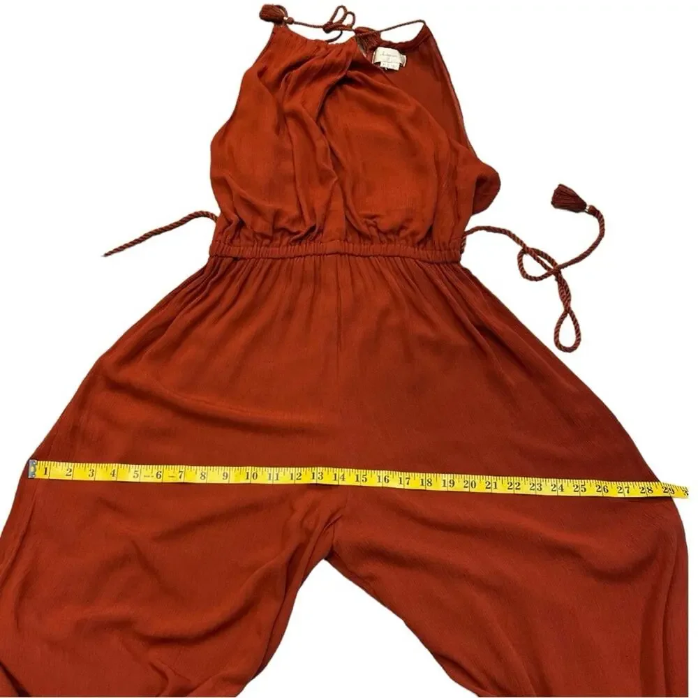 Anthropology Elevenses Burnt Orange North Beach Jumpsuit NWT - Picture 16 of 16